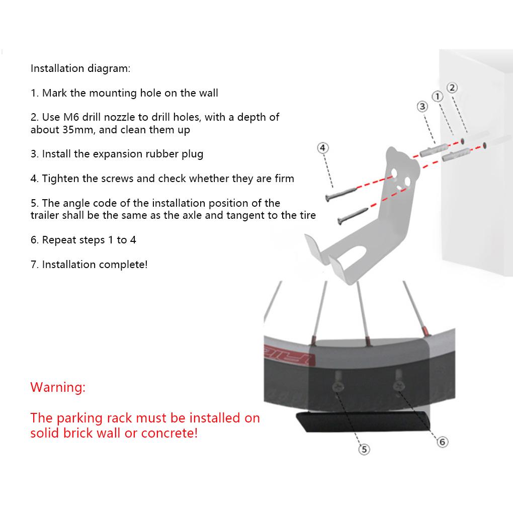 3pcs/set Bicycle Rack Cycling Pedal Padlock Holder Tire Wall Mount Bike Wall Support Storage Hanger Stand Bicycle Accessory