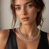Stainless Steel Cuban Chain Necklace for Men European American Hip Hop Stainless Steel Fashion Jewelry