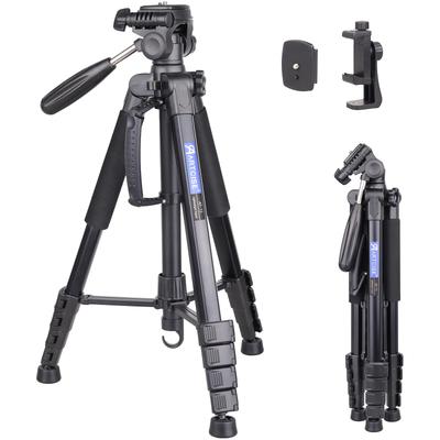 ARTCISE Lightweight Camera Smartphone Video Level Compatible with SLR Digital Load 5kg Tripod, 188cm, 5-stage Telescopic, 360° Rotation, Aluminum,