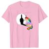 Unicorn Middle Finger T Shirt Women Mens T-Shirt Streetwear Tshirts Anime Clothes Four Seasons