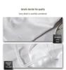 White Satin Stripe Hotel Bedding Set