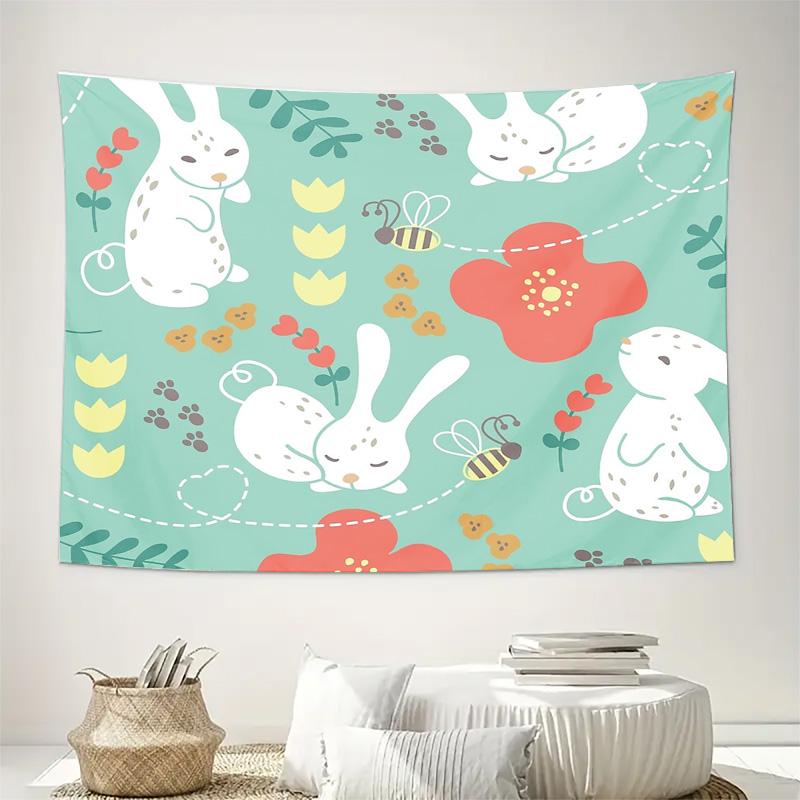 Wall Tapestry Aesthetic Room DecorBoho Wall Hanging Nature Floral Pattern Cottagecore Bedroom Decor Dorm Room Living Room Home D
