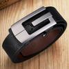 Belt Men'S Leather Casual Simple Men'S Toothless Automatic Buckle Belt Cowhide Young People Versatile Middle-Aged And Young People Belt