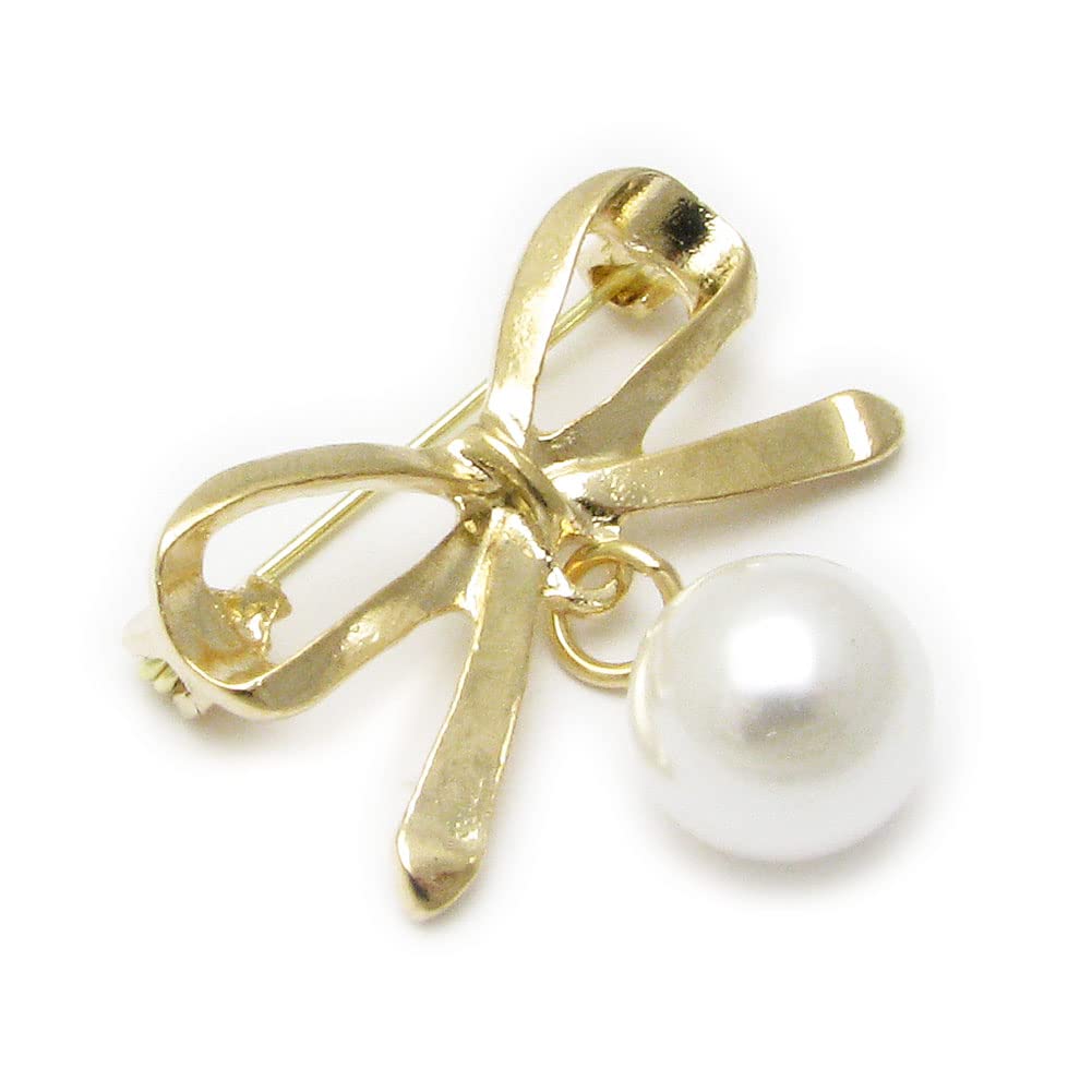 

Брошка для плісе CHS10034 Жіноча, Стрічка, Перлина, Мила, Брошка, Шпилька, Весілля, (Золото) золотий