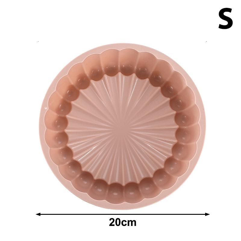 Sunflower Cake Pan 7.87/10.04 Inch Round Cake Baking Pan Nonstick Silicone Cake Molds For Anniversary Cheesecake Bread Mould