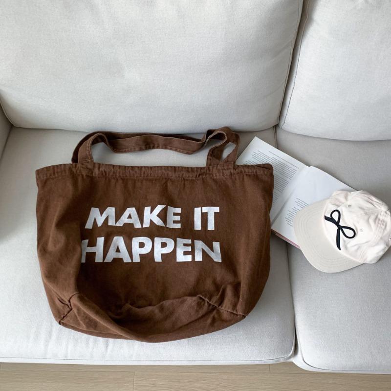 Model New Large Capacity Letter Print Fashion Simple Versatile Casual Washed Denim Shoulder Bag