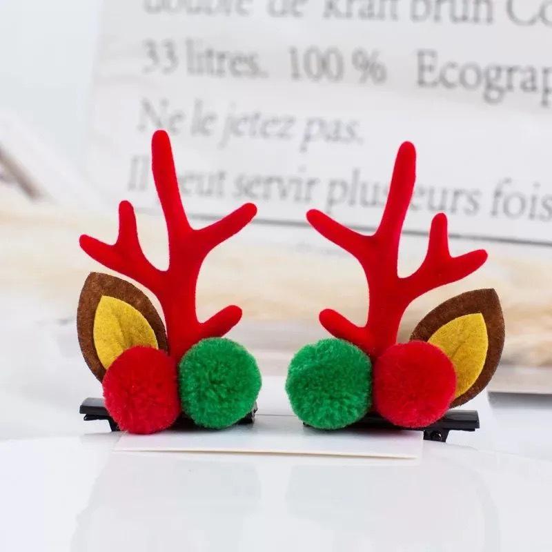 Barrette Serre-tête Bois de Faon Style Mori - Accessoire de Cheveux de Noël Mignon d'Inspiration Féerique pour Femmes