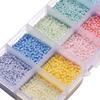 10-24 Colors Beads Jewelry Making Kits 2/3mm Colorful Glass Seed Beads for Kid Girl Bracelet Necklace DIY Kit Jewelry Making Set