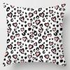 Pink Marble Polyester Pillowcase Leather Leaf Flower Cushion Cover Living Room Home Decoration Sofa Geometric