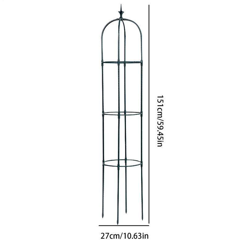 113/151cm Metal Garden Trellis Plant Support Climbing Vines Flowers Stands Adjustable Height High-quality Outdoor Yard Decor