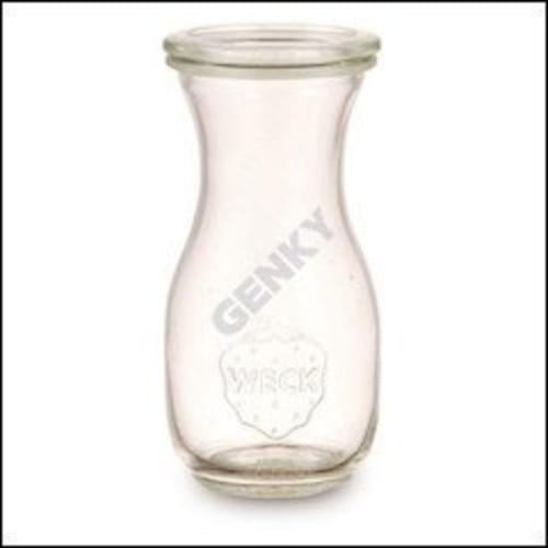 

WECK Glass Canister Juice Jar, 290ml, Heat Resistant up to 80C (160F), Made in Germany, WE-763