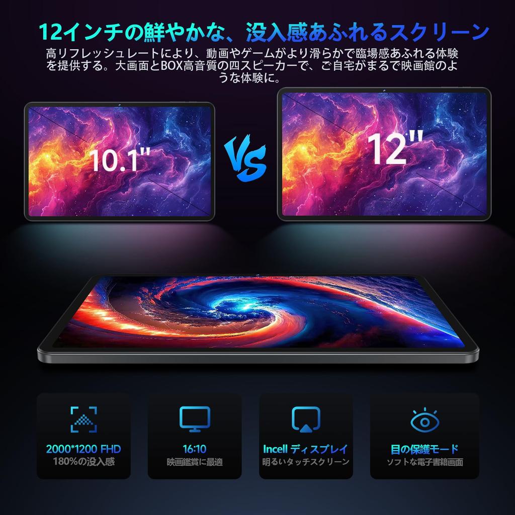 Tablet G99 15 Tablet 2K FHD IPS Expandable Fast Charging Widevine for Children and Seniors Android Tablet WiFi Model Japanese Specifications Gray