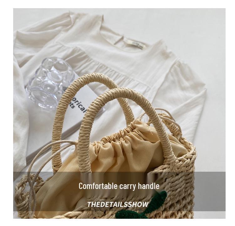 2024 Trendy Handmade Woven Beach Crossbody Straw Bag for Women