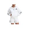 adidas Women's Z.N.E. Full-Zip Hoodie White JE7849