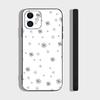 Flowers In Plain Color Phone Case For IPhone 17 Air 16 15 14 13 Pro Max 11 12 Black Silicone Cover