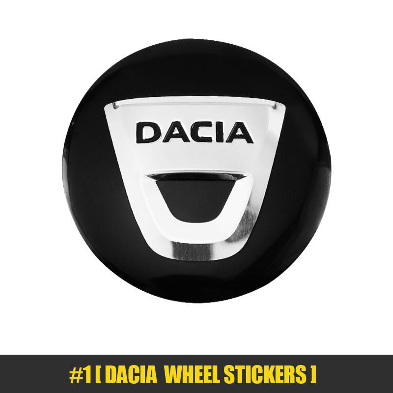 

4Pcs 56mm Car Emblem Auto Wheel Center Hub Caps Decal Accessories For Dacia Duster Logan Sandero Stepway Dokker Lodgy MCV Spring