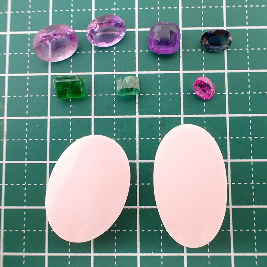 [Used] Amethyst, sapphire, ruby, emerald, etc. Loose stone/j27-6