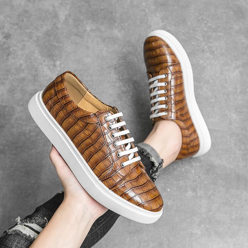 Fashion Handmade New Mens Leather Shoes Casual Slip On Formal Dress Classic White Soled Oxford Shoes for Male Non Slip Driving Footwear