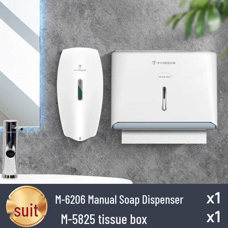 Ally Wall-Mounted Toilet Paper Holder & Soap Dispenser