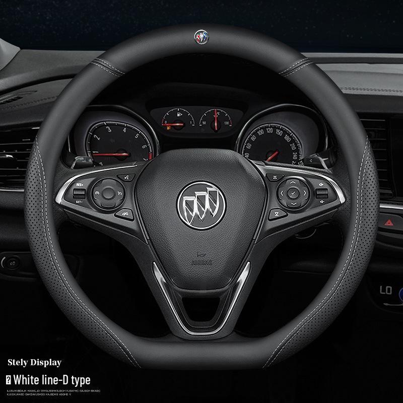 Genuine Leather Steering Wheel Cover for Buick Verano, GL8, Excelle, Regal, LaCrosse, and Envision