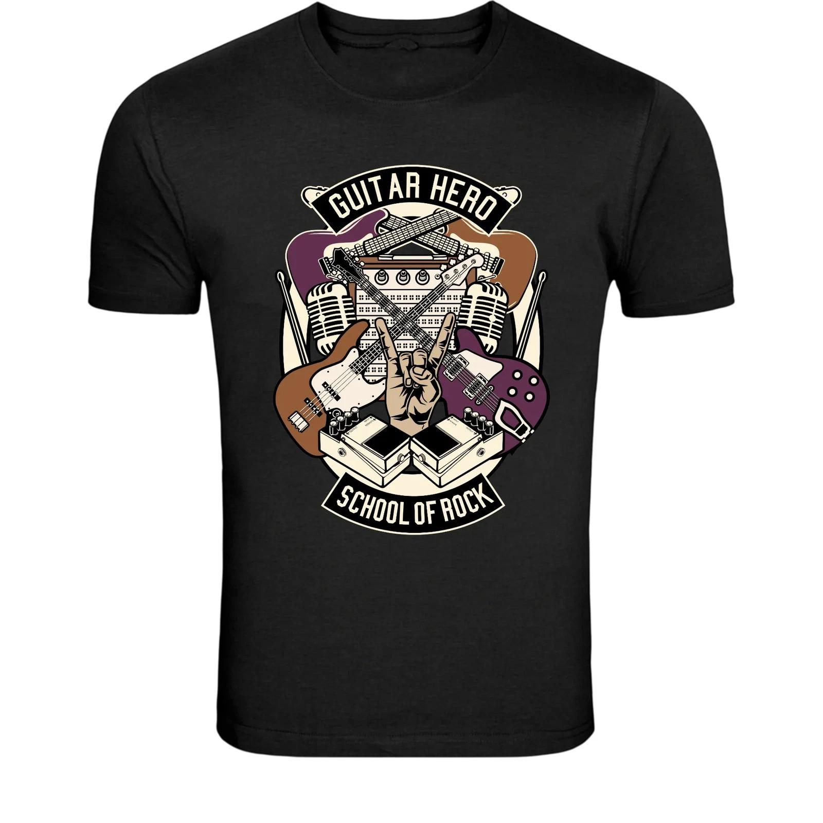 Guitar Hero School Of Rock T-Shirt - Electric Guitar Music 4XL