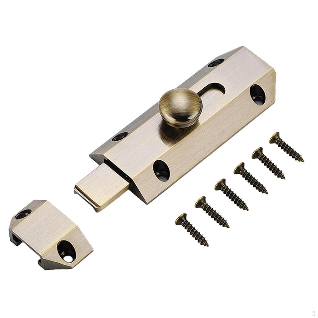 Brass Door Security Bolt Latch for Easy Installation In Various Settings