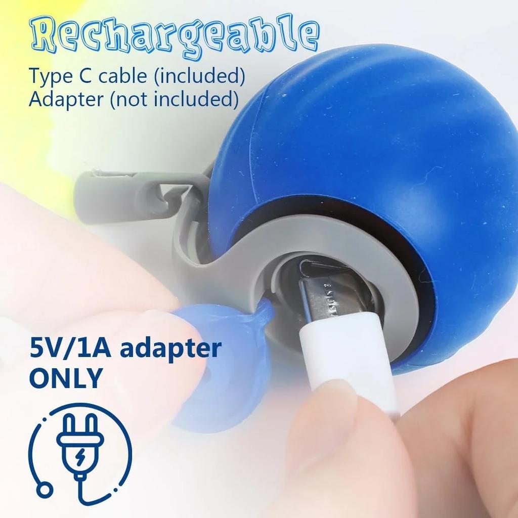 New Cat Interactive Ball Toy Automatic Rolling Ball Faux Tail Smart Pet Electric Toy Dog Cat Training Imitate Mouse for Pet Play