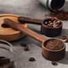 Wooden Measuring Spoon Set Black Walnut Coffee Bean Spoon Solid Wood Measuring Spoon Wooden Measuring Tablespoon Coffee Scoop