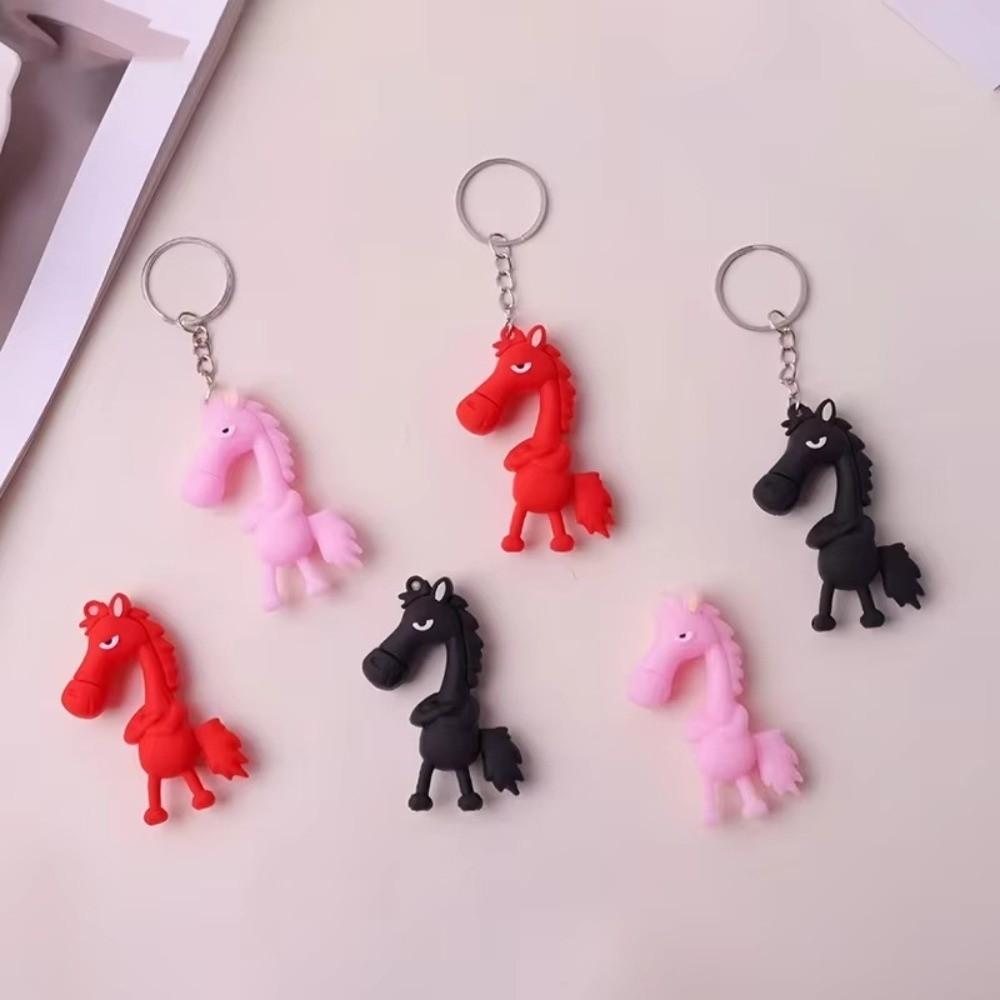 2026 Horse Mascot Keychain Accessories Cartoon Car Key Chains  Christmas Gifts