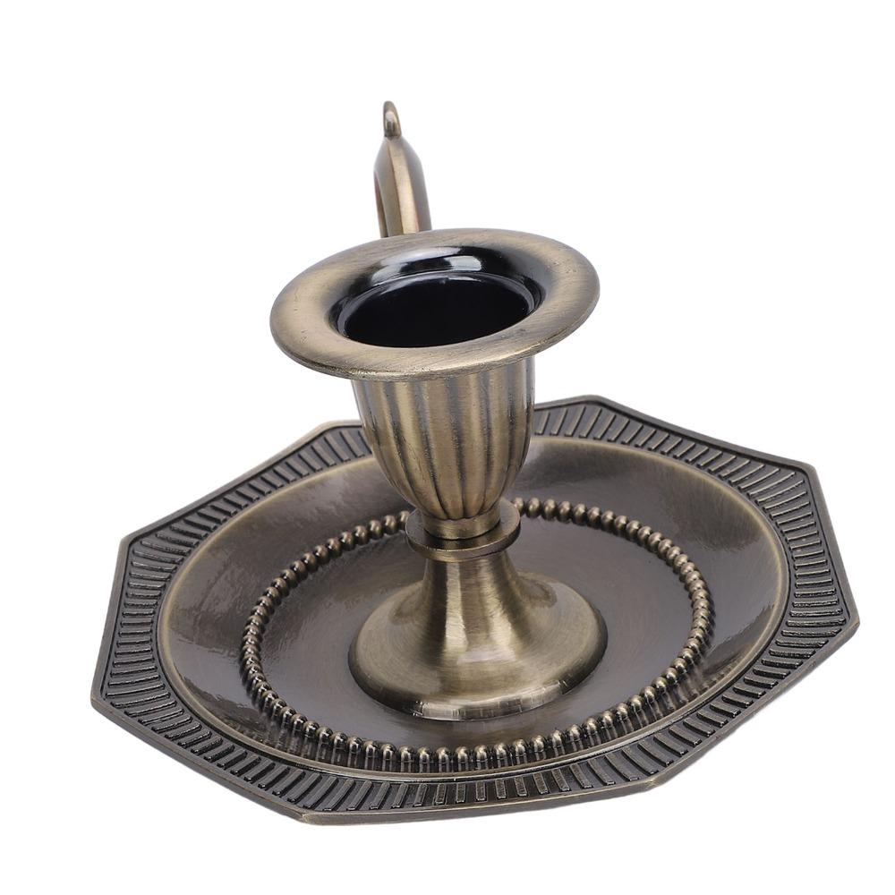 With Drip Catcher Tray Vintage Taper Candle Stick Holder Candle Stand Dining Table Centerpiece