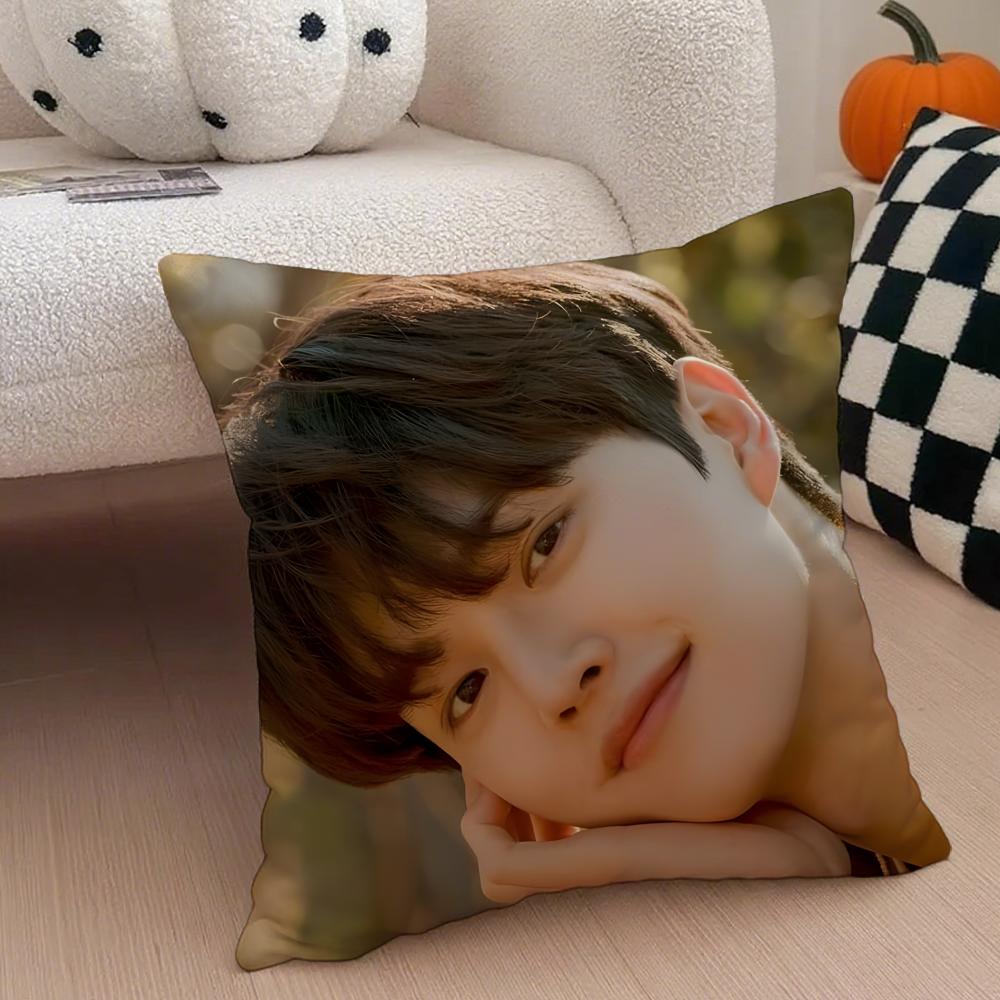 Handsome Charming Korean Actor SSong Kang Cushion Cover Throw Pillow Cover Hidden Button Durable Polyester Chair Cushion