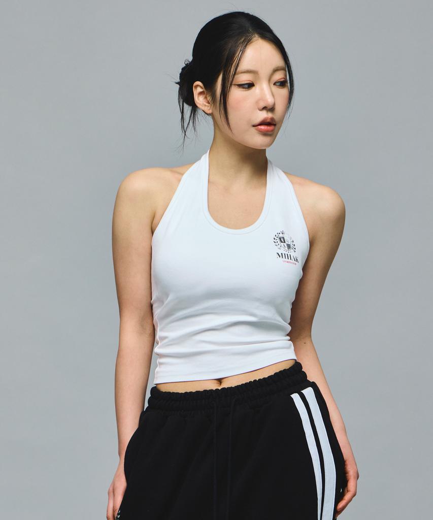 Mihag Ivy League Halter Neck Sleeveless (White)