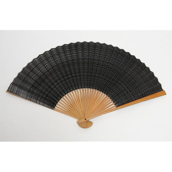 [Hasegawa] Kyoto Folding Fan "Kasumi" (Mist), Handcrafted by Kyoto Artisans, Includes Fan Case and W