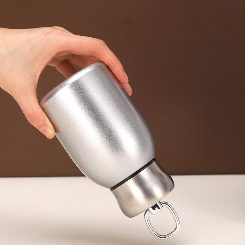 Láhev na vodu 300 ml Mini baculatý izolovaný šálek Nerezová ocel termohrnek na kávu Přenosná módní obchodní vakuová venkovní láhev