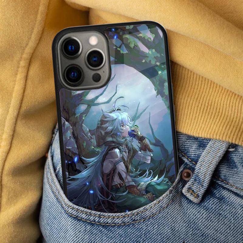Genshin Impact Razor Manga Soft Phone Case for iPhone 17 Air 16e Pro Max 15 Pro 13 14 Plus 11 12 MagSafe Magnetic Coque