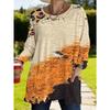 Women's long-sleeved round-neck T-shirt, suitable for spring, autumn and winter seasons. It has pockets and print designs. machine washable.