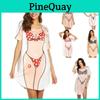 Bikini Patroon Grafisch T-shirt Voor Dames Zomer Strand Casual Losse Pasvorm Top