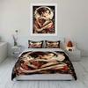 Geisha, butterfly, and oni. Bedding sets Duvet cover sets Duvet covers Pillowcases(1 * Duvet Cover 2 * Pillowcases, without duvet insert)