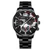 Geneva Calendar Men's Steel Band Watch - Fashionable Business Design