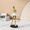 Ballet Dance Pose Resin Sculpture: Commemorative Figurine and Gift Decoration