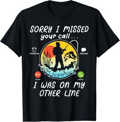 Lustiger Angelliebhaber Entschuldigung, ich habe Ihren Anruf auf der anderen Leitung verpasst Geschenk Unisex T-Shirt