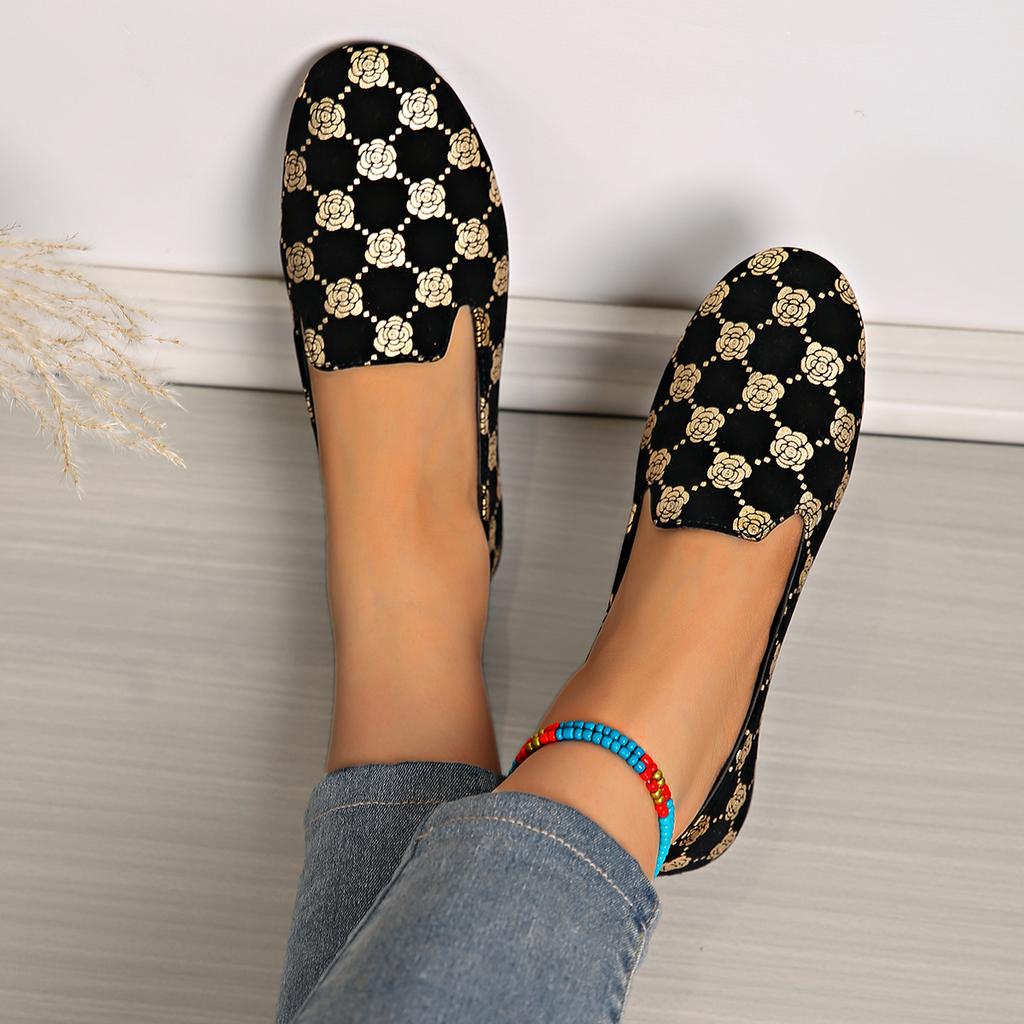 New Flat Shoes Round Head Deep Mouth Cloth Surface Soft Sole Loafers Luxury Designer Shoes Women Zapatos De Mujer