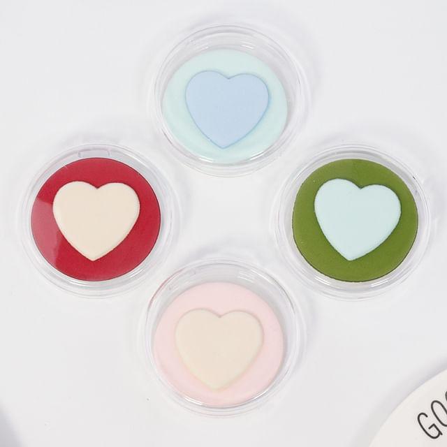 Buttermilk - Heart Powder Puff F0111 - Random Color