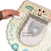 EVA Waterproof Antibacterial Toilet Seat Cover - Washable, Universal, Cute Design, Adhesive Cushion for All Seasons