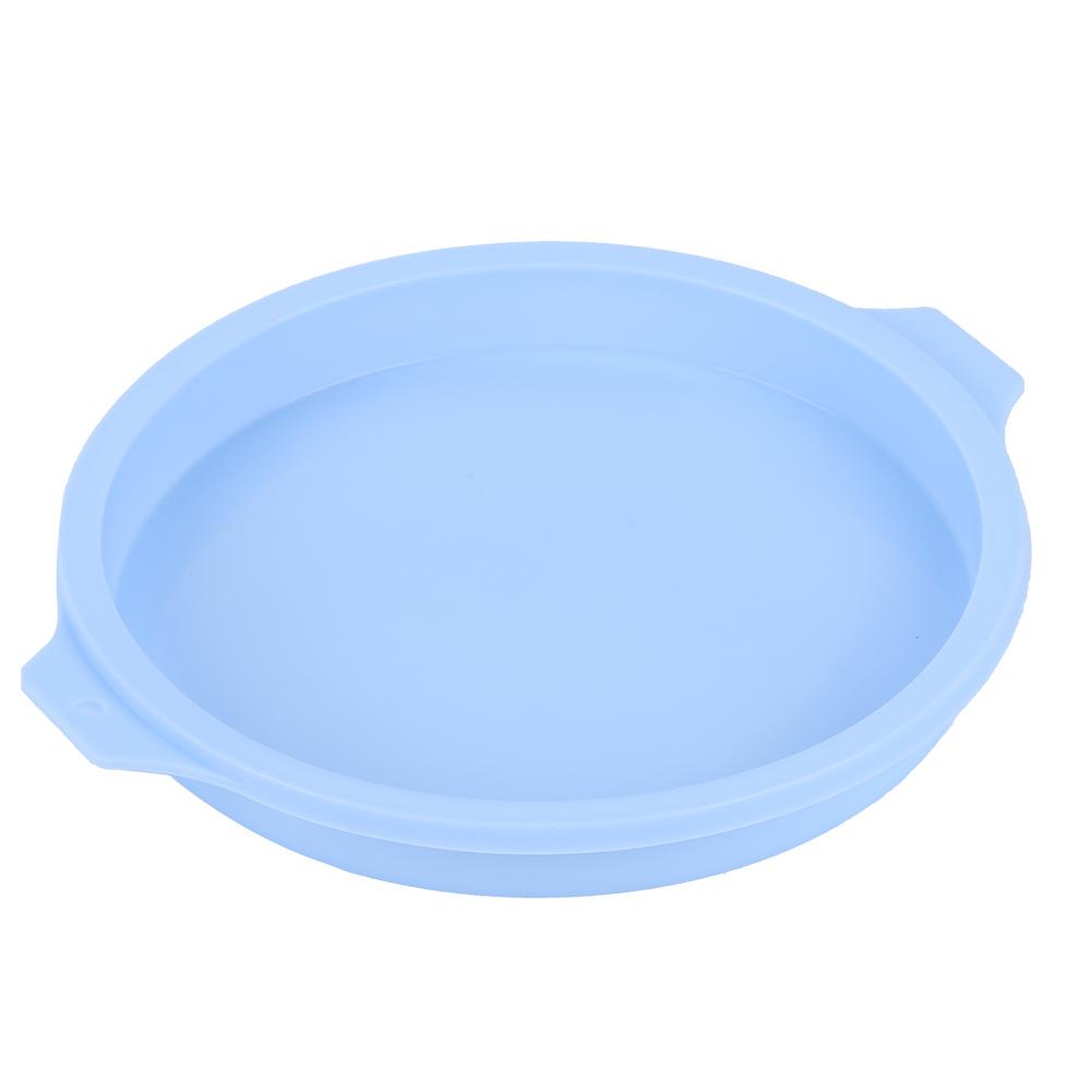 8 Inch Silicone Round Shape Cake Mold Baking Tray Plate Accessories for Colorful Cake