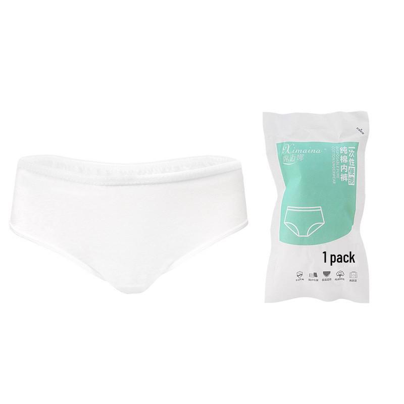 Biodegradable Antibacterial Women's Disposable Travel Briefs