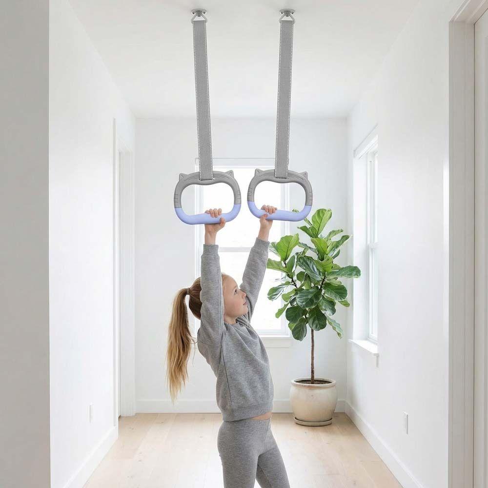 Durable Gymnastic Rings Non-Slip Fitness Exercise Ring Pull Up Bar  Fitness Training