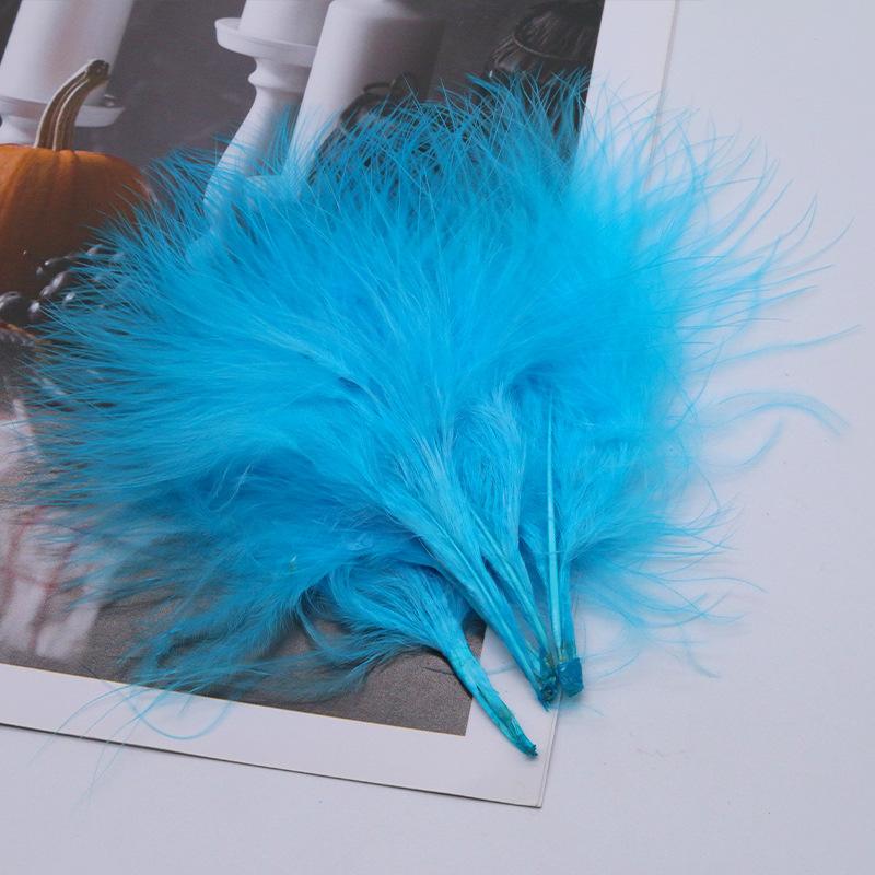 Blood vessel velvet feather turkey feather jewelry cat toy cat stick handicraft dream catcher decorative material