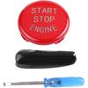 Car Engine Start Stop Switch Button Cover for E Chassis 3 Series E90 E91 E92 E93 5 Series E60 2004-2009 X1 E84 X3 E83 X5 E70X6 E71X6 E72(Red)
