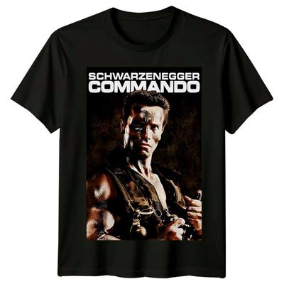 Kommando (1985) Vom Filmposter inspiriertes T-Shirt Retro 80er Jahre T-Shirt Unisex